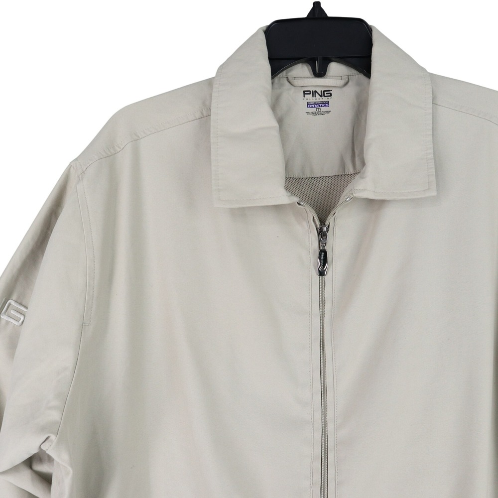 Ping Performance Dynamics Golf Jacket Mens M‎ Full Zip Mesh Lined Windbreaker